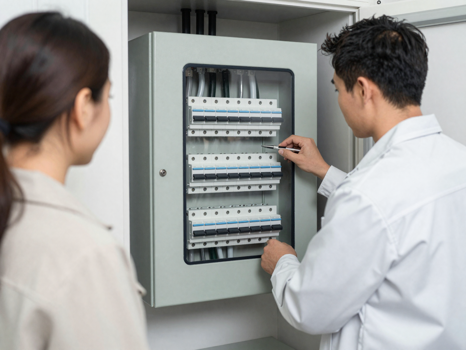 Modern electrical panel inspection
